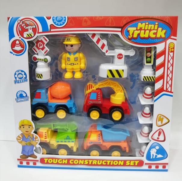 Mini Vehículos de Fricción de Construcción Set/12 3a+ (437905)