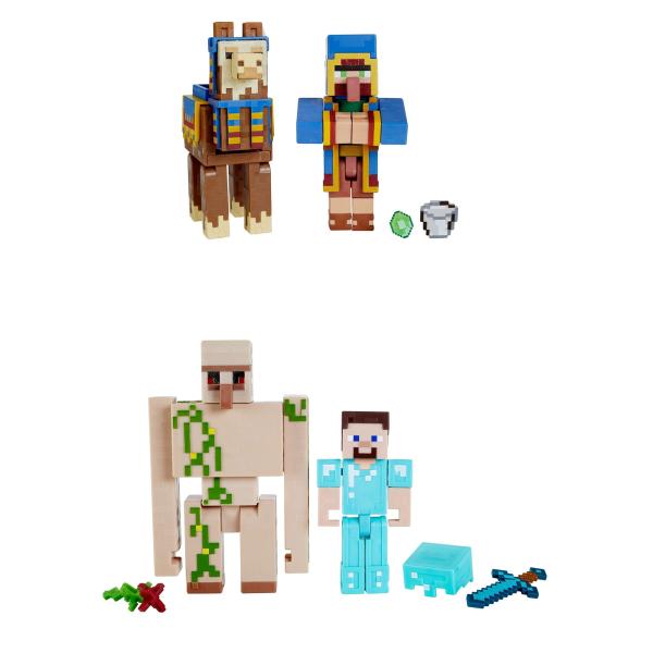 Minecraft Core Figura 3.25" Pack/2 (Surtido de 3 Se venden por Separado )6a+