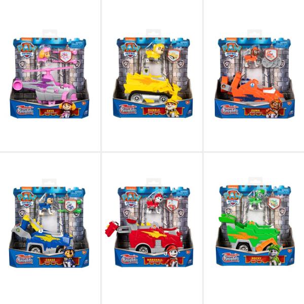 Vehículos Deluxe Paw Patrol Rescue Knights 3a+