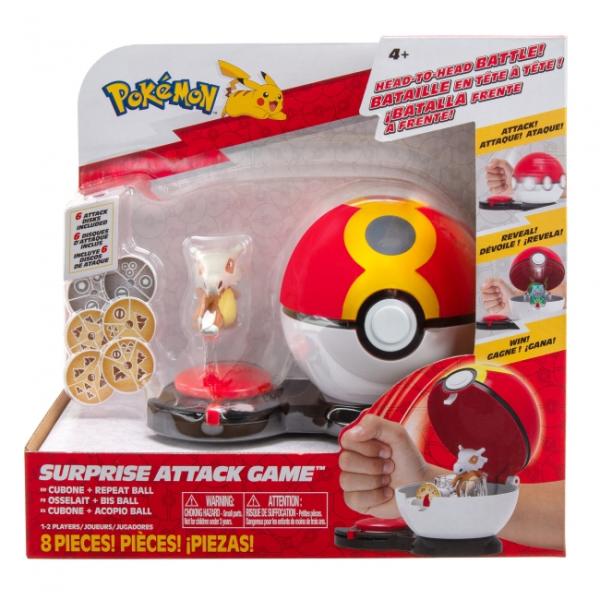 Pokémon Juego Ataque Sorpresa Pokébola y Figura 4a+ Surtido de 2 (Se venden por Separado)