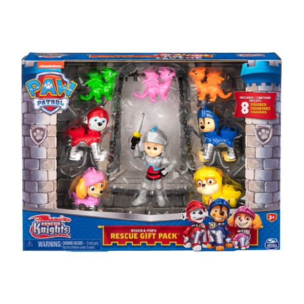 Figuras de Paw Patrol Rescate del Caballero Set de 8 3a+