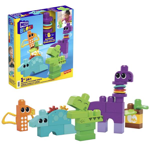Fisher Price /  Mega Bloks Dinosaurios Diversión a Bocados 1a+