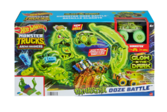Hot Wheels Pista Monster Trucks Gunkster Ooze Batlle 4a+