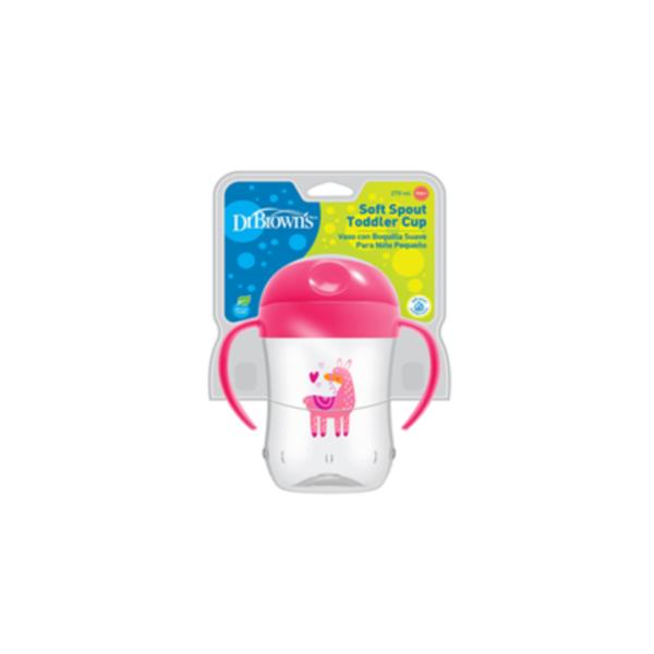  Vaso de Transición con Boquilla Suave 9 oz Rosa