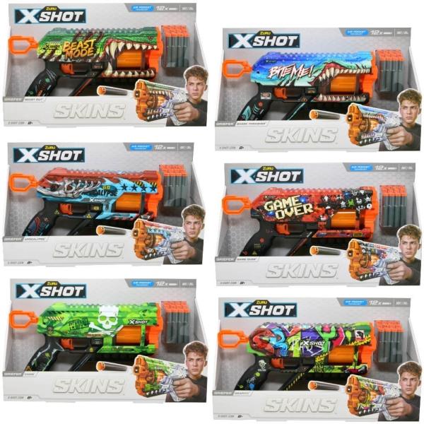 Lanzadores X-Shot Griefer Camo Skins 8a+ ( Surtido de 6 - Se venden por Separado )