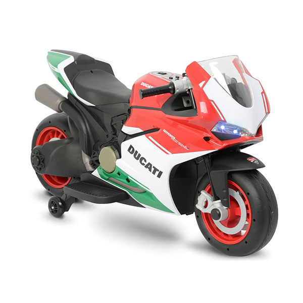 Moto Montable Ducati Bateria 12v Roja Máx 30 Kg