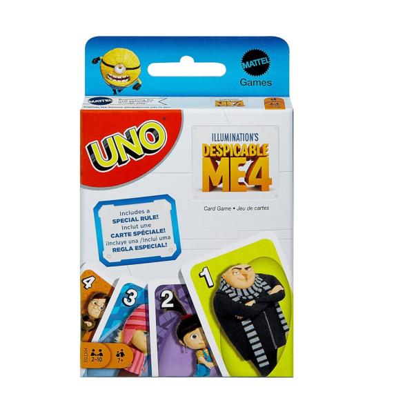 Mattel Games - Juego de Mesa Uno Mi Villano Favorito 4 7a+