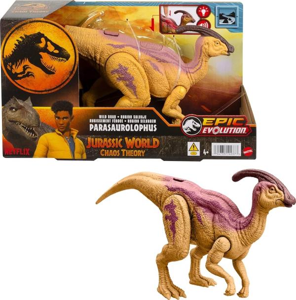 Figura Jurassic World Rugido Salvaje Parasaurolophus 4a+
