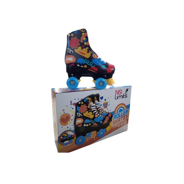 Patines de 4 Ruedas Luminosos Multicolores Talla#30 (457354)