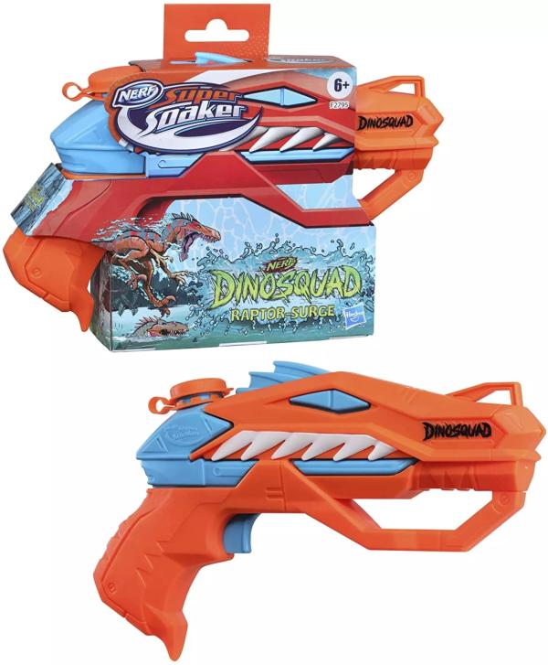 Lanzador Nerf Súper Soaker DinoSquad RaptorSurge 6a+