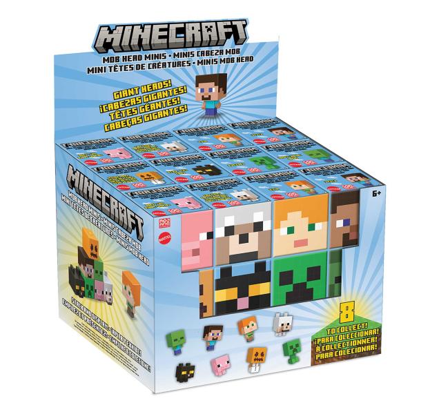 Minecraft Mini Figuras Cabezas Mob Surtido ( Se venden por separado )