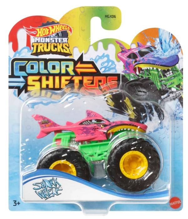 Hot Wheels Vehículos Monster Trucks Color Shifters 3a+ / Surtido de 4 Se Venden por Separado