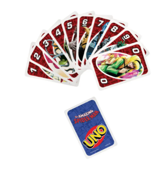 Mattel Games - Juego de Mesa Uno de Amazing Spider - Man 7a+