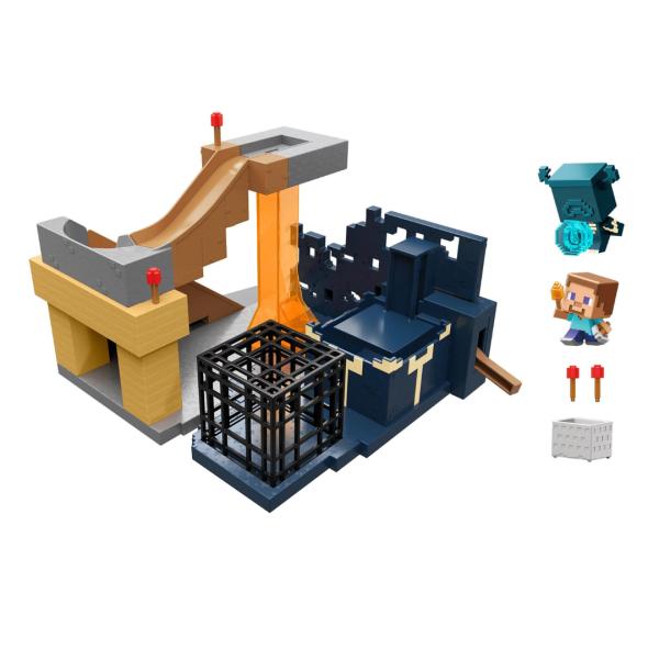 Figura Minecraft con set de Juego Ascenso en el Warden 6a+
