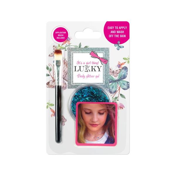 Gel Corporal Escarchado Azul 3a+