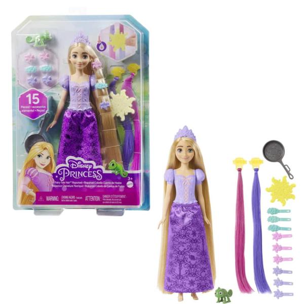 Muñecas Princesas Disney Rapunzel Cabello Cuento de Hadas 3a+