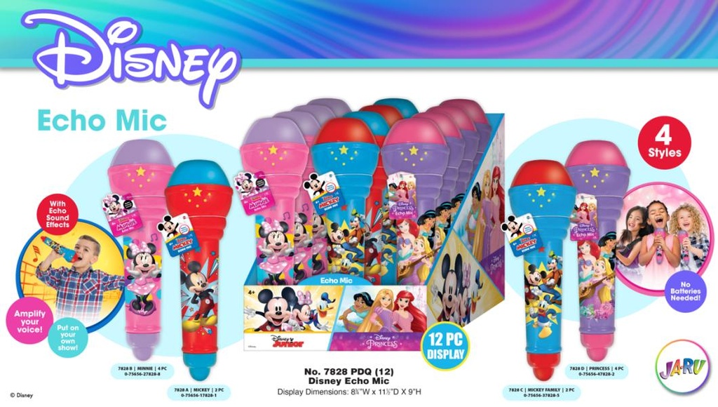 Microfono de Eco Disney  4a+  / Surtido 3 -  Se venden por separado
