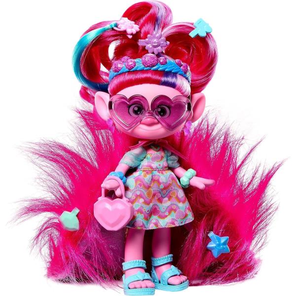 Muñeca de los Trolls 3 3a+ Revelaciones Nairsacionales Queen Poppy
