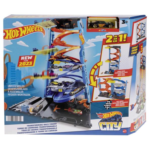 Hot Wheels Torre de Carreras Transformable 3a+