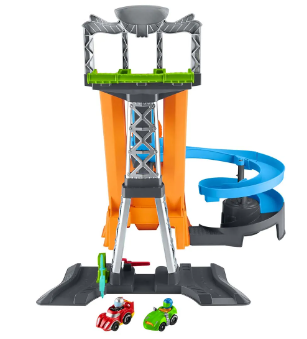Fisher Price /  Hot Wheels Little People Racing Loops Tower