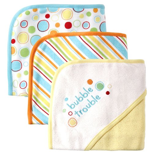 Toallas con Capucha Set de 3 Amarillo 76x76cm