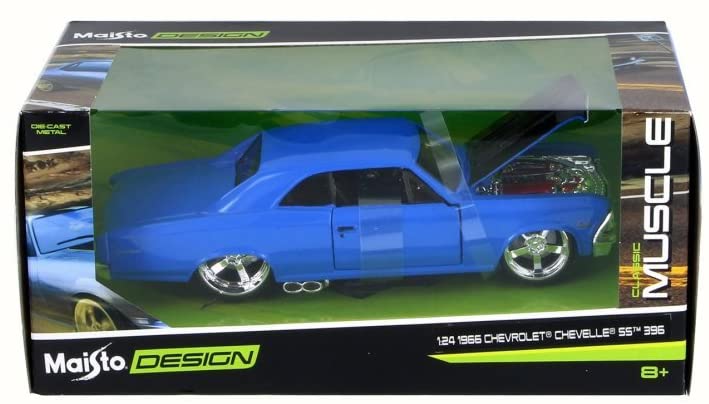 Carro Escala 1:24 Design Muscle 1966 Chevrolet® Chevelle® SS 396 8a+