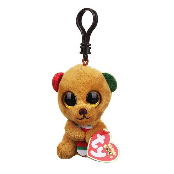 Peluche Llavero Beannie Boss Oso Café Bella