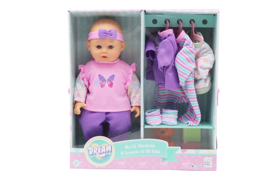 Bebé con Armario y Accesorios 35,5cm 2a+
