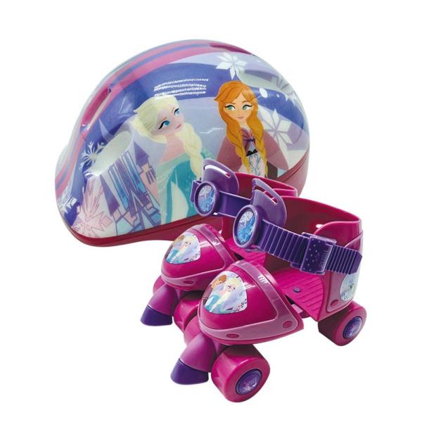 Patines de 4 Ruedas con  Casco de Frozen para Principiantes T2730 3a+