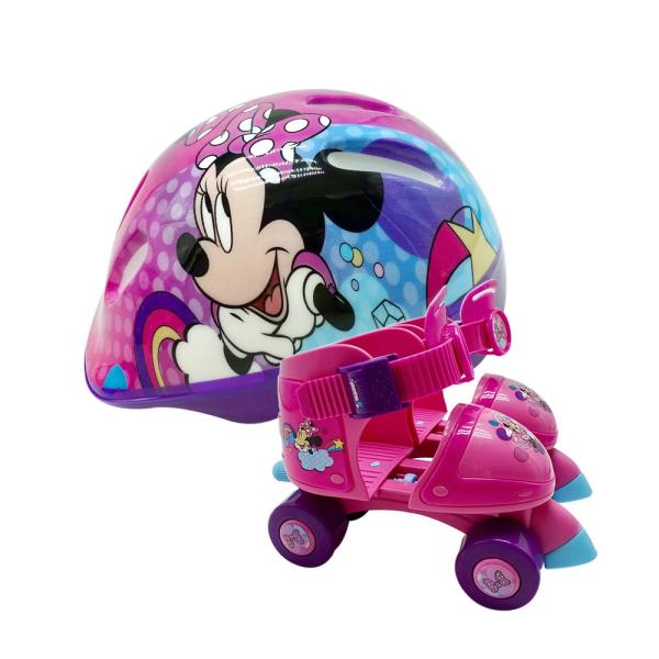 Patines de 4 Ruedas con  Casco de Minnie para Principiantes T2730 3a+