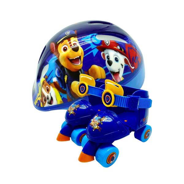 Patines de 4 Ruedas con  Casco de Paw Patrol para Principiantes T2730 3a+