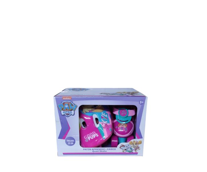 Patines de 4 Ruedas con  Casco de Paw Patrol para Principiantes T2730 3a+