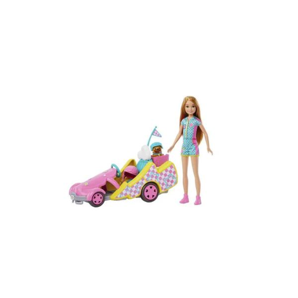 Muñeca Barbie Stacie al Rescate en Go Kart 3a+