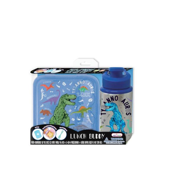 Lonchera con Paquete de Hielo y Botella de Dinosaurios 3a+