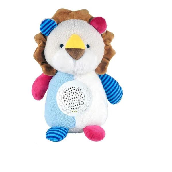 Peluche Multicolor de León Con Proyección De Luz Y Musica Suave 0M+