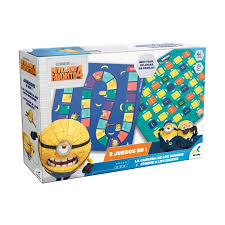 Juegos de Mesa 2en1 la Carrera de los Minions y Ataque a los Snacks 4a+