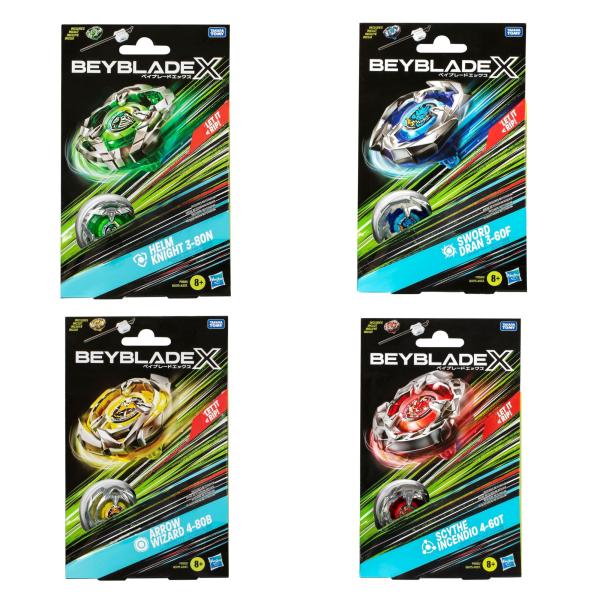 Lanzador con Trompo Beyblade X 8a+ ( Surtido de 4 - Se venden por Separado )