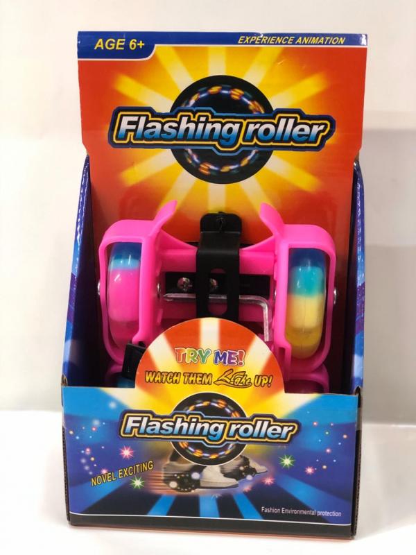 Patines Adaptables con Luz FucsiaRojo (30692)