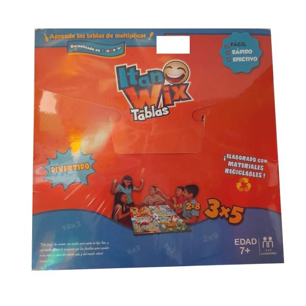 Juego Tablas 2x3 Itan Versión Cartulina