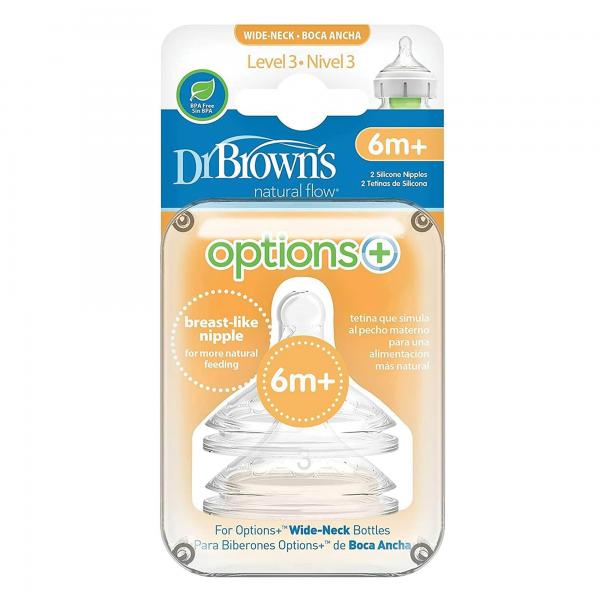 Tetinas anchas Options Nivel 3 Set 2