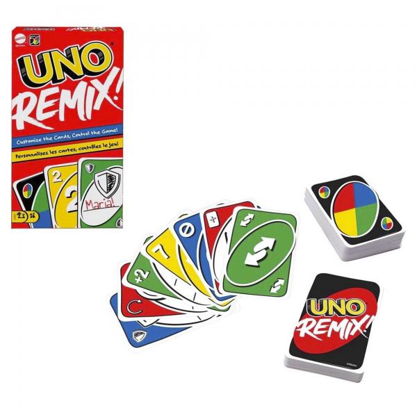Mattel Games - Juego de Mesa Uno Remix 7a+