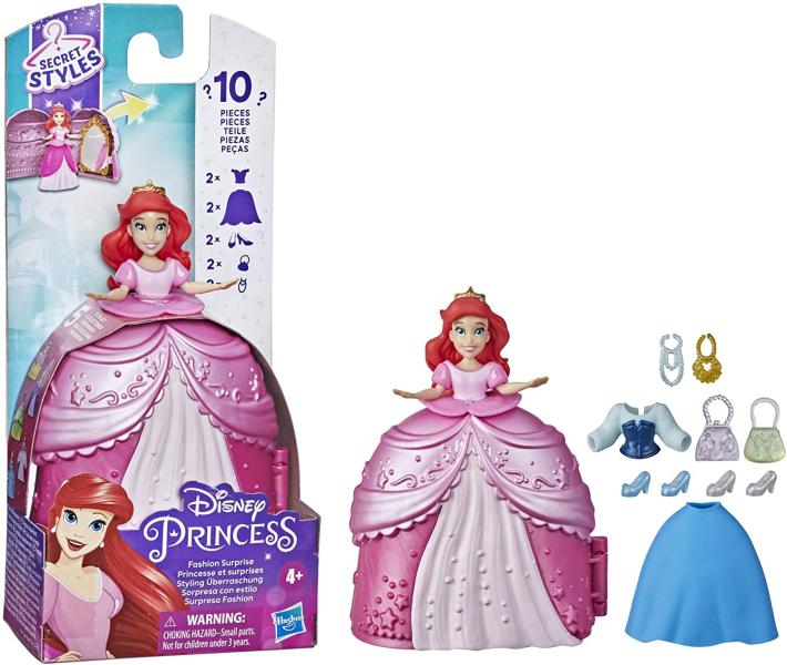 Muñeca Princesa Disney Sorpresa con Estilo 10pzs 4a+