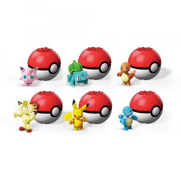 Mega Construx Figura Pokémon en Pokebola 6a+ ( Se Venden por Separado )