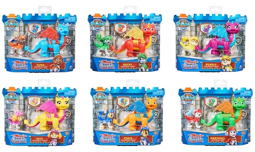 [BT6063149] Figuras de Paw Patrol Rescue Dragon Knight ( Surtido de 6 ) 3a+