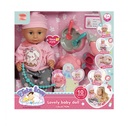 Bebé Lovely Tutu Love con Accesorios 10Sonidos 3a+(440608)
