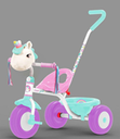 Triciclo 3-D C/ Canasto & Guia para Empujar de Unicordio 3a+