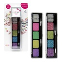 Sombras para Ojos Escarchadas LilaLimónMentaRosado 3a+