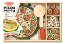 Pizza de Madera con Piezas de Encajar en Set (10167) 3a+