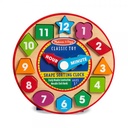 Reloj de Madera con Figuras de Encajar (18593) 3a+