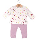 Conjunto de 2 Piezas Manga Larga Color Malva Niña 6m (612877)